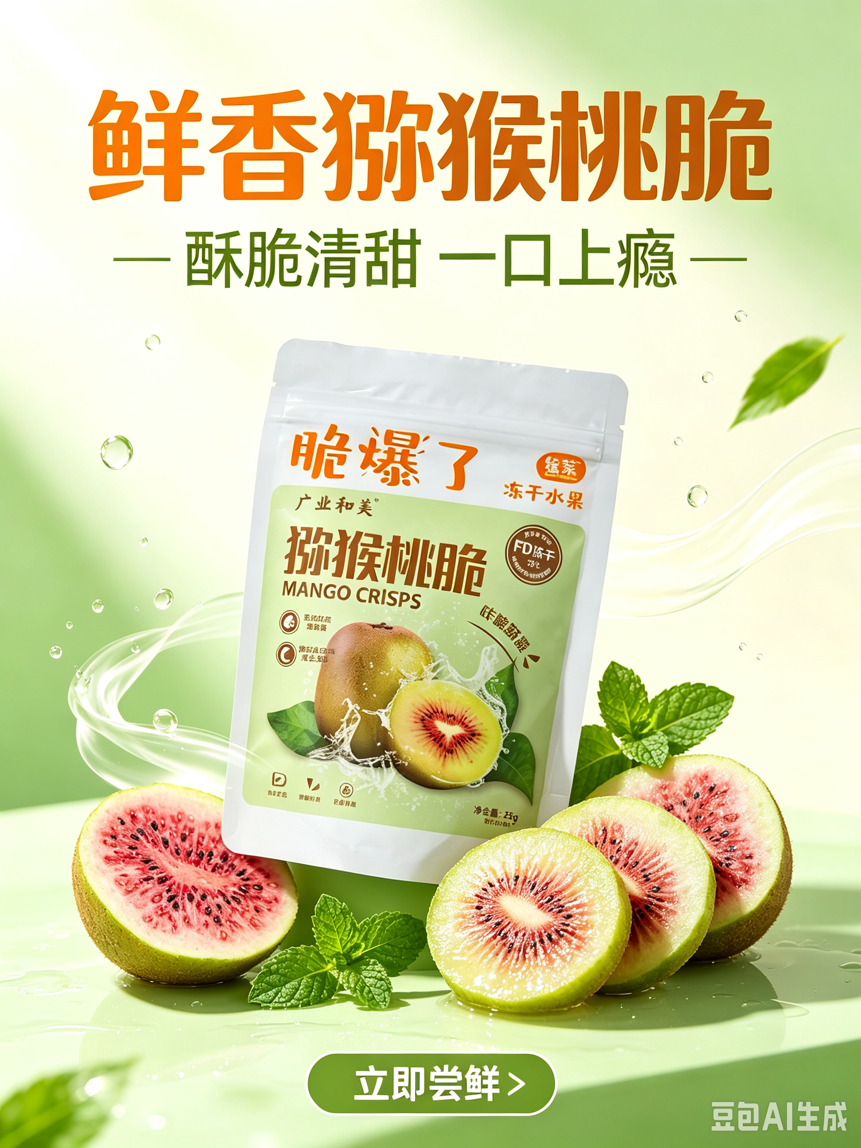 【特价产品】广西乐业广业和美猕猴桃脆（甜）25kg/包*5